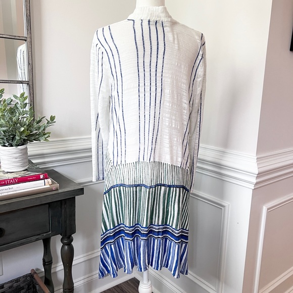 NIC + ZOE Lightweight Linen Blend Open Front Boho Duster Size L - Picture 6 of 13